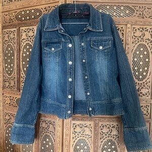 Vintage Y2K “SO” stretch denim Jacket Size M
